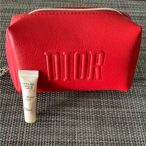 Dior Beauty Cosmetic Pouch, Small NEW